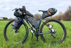 a typical bike packing set up