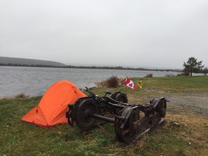 camping on the river