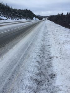 snow covered highway