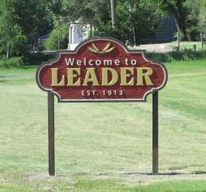 Welcome to Leader sign