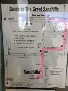 bike map to the Great Sand Hills