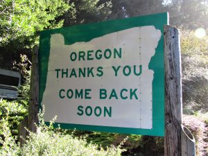 leaving Oregon by bike