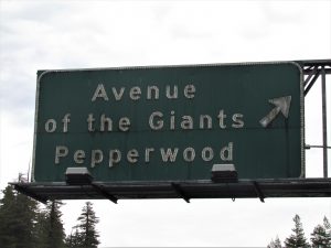 California road sign