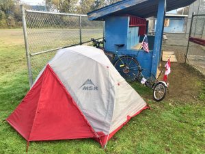 stealth camping at baseball diamond