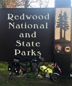 Redwood National State Park sign