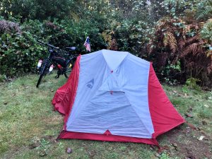 campsite in California state park