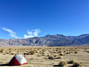 stealth camping in the desert