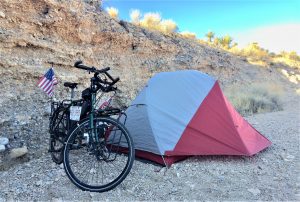 bike tent desert