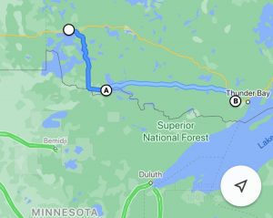 google maps of northern Ontario