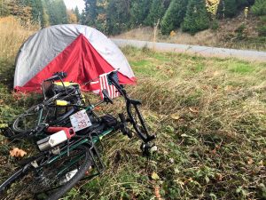 stealth camping along the highway