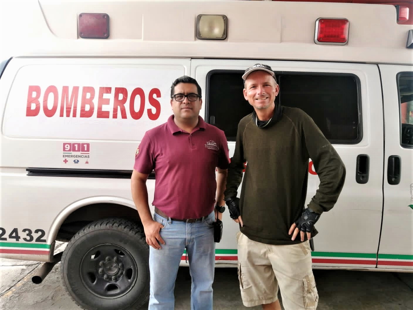 Fresnillo Fire Department – Estación de Bomberos and their fire chief Víctor René García Magallanes