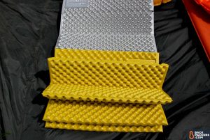 a camping foam sleeping pad